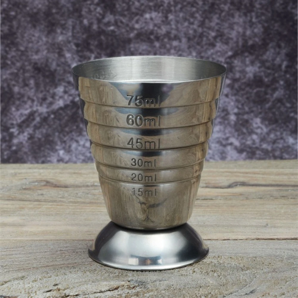 75 мл многофункциональная Коктейльная стеклянная металлическая мерная чашка