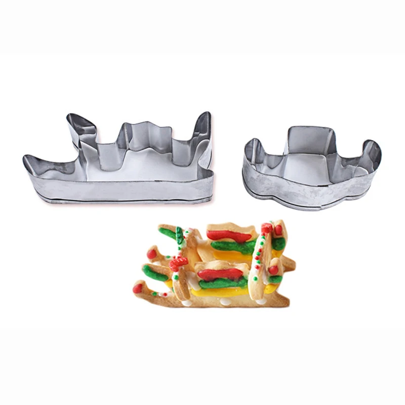8 шт 3D нержавеющая сталь Рождественская форма для печенья елка Снеговик Форма
