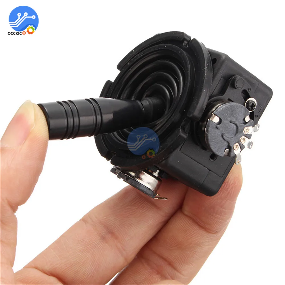 JH-D202X-R2 2-Axis Electric Joystick Reset Potentiometer 5K Ohm 2D Monitor Keyboard Controller | Электроника