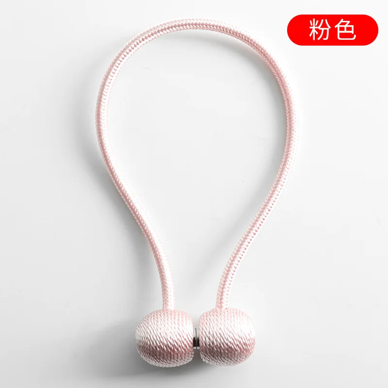 1PCS Pink 1 шт. магнитные Перламутровые Шарики для занавесок подхваты для галстука сзади Holdbacks пряжки зажимы аксессуары карнизы аксессуары - Цвет: 1PCS Pink