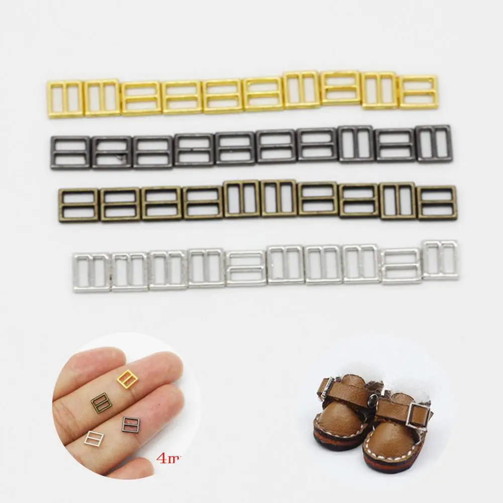 

3.5mm 4mm Mini Doll Shoe Buckle Ultra Small Belt Buckle Small Japanese Button Bjd Soldier Doll Buckle V7I4