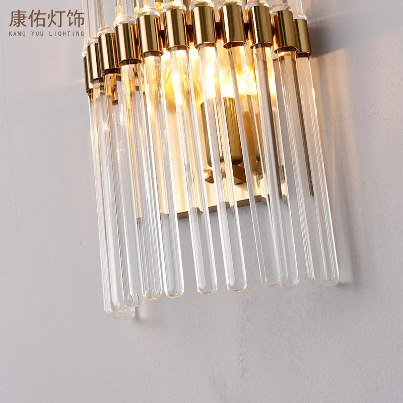 Modern Crystal Wall Lamp Chrome Sconce Bedside Living Room Light For Home Decoration | Лампы и освещение