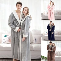 lovers home robes autumn winter bath robe dressing gown men women waffle water absorption quick dry sleepwear bathrobe nightgown