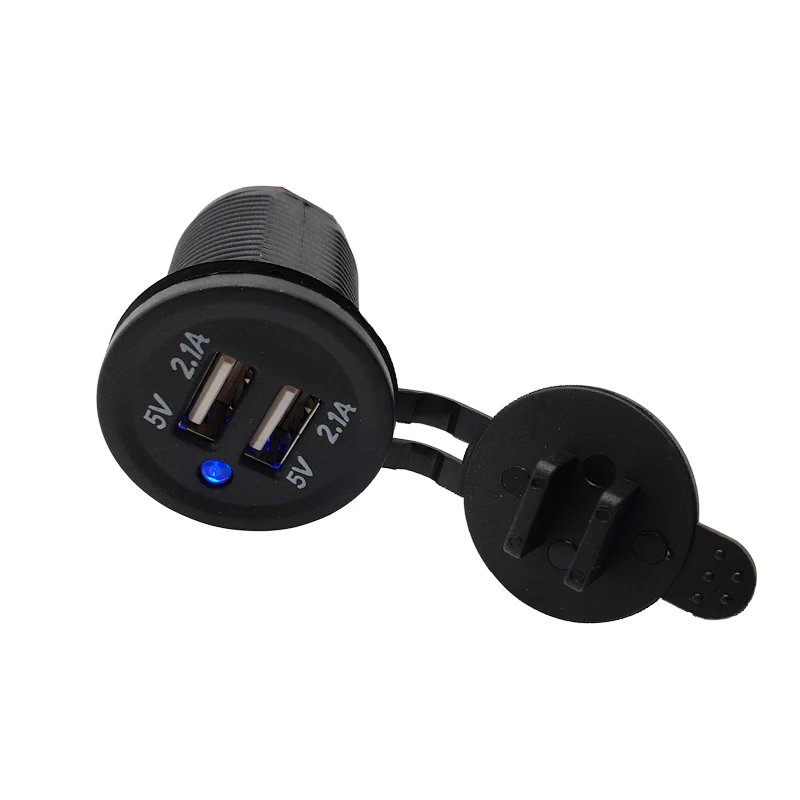 Устройство для автомобиля с двумя портами USB Зарядное устройство мотоцикла авто