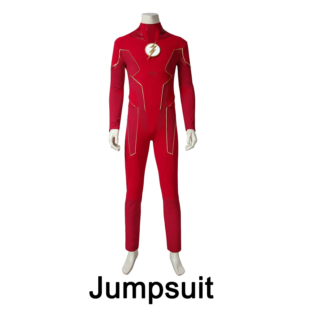 Флэш-костюм для косплея Barry Allen The Flash сезон 6 - Цвет: Jumpsuit