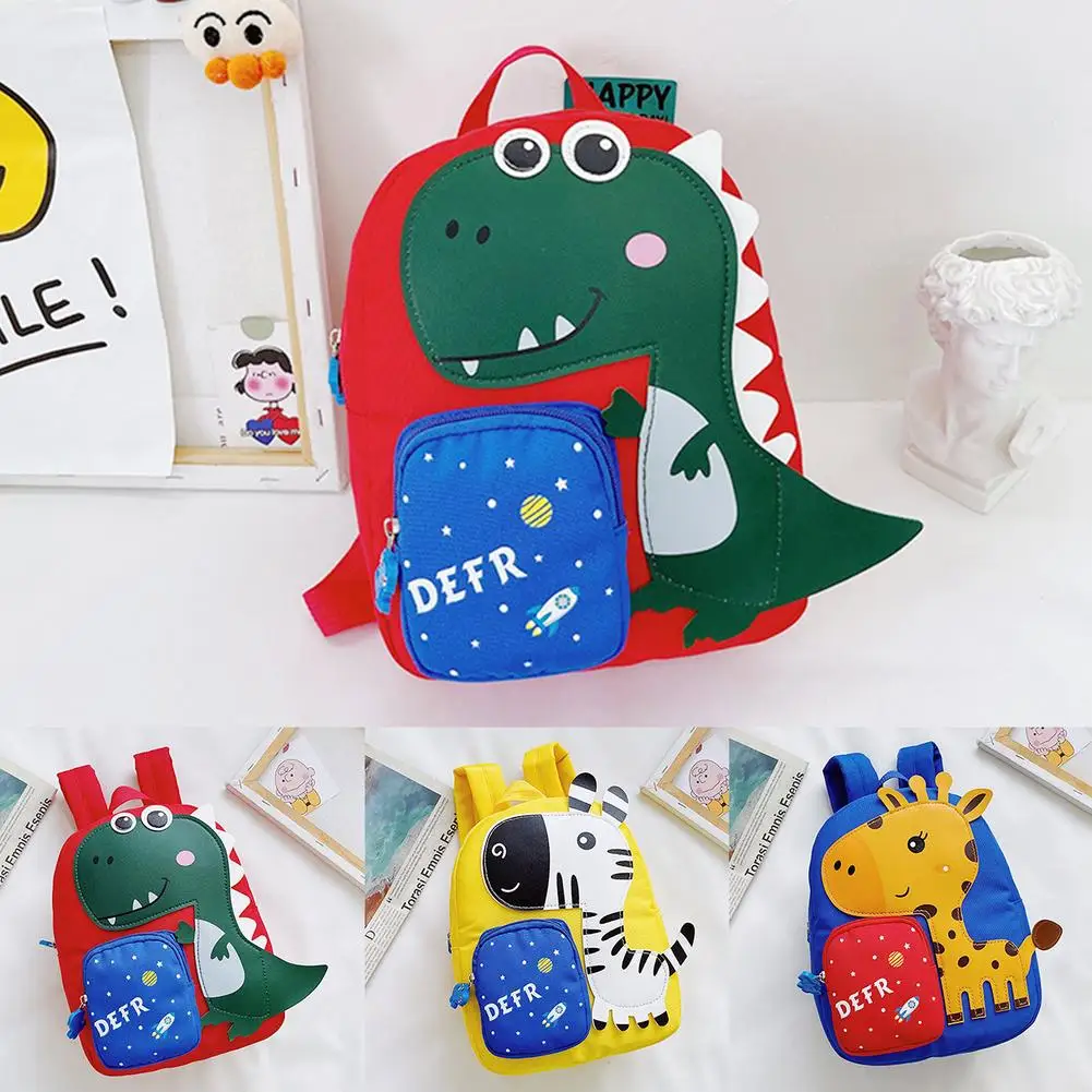 Детский рюкзак, милый рюкзак с мультипликационным животным, динозавром, жирафом, детский школьный 3d-рюкзак для детского сада, Детская сумка