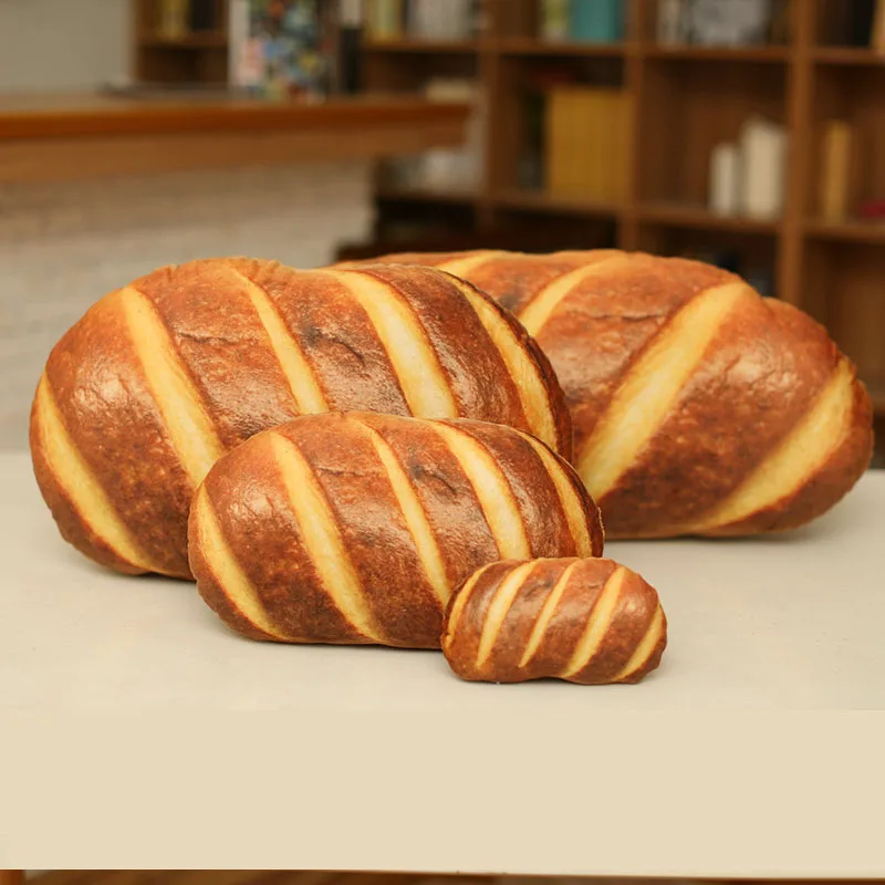 Креативная имитация 3D подушки для хлеба ветчины кунжута хлеб плюшевая игрушка