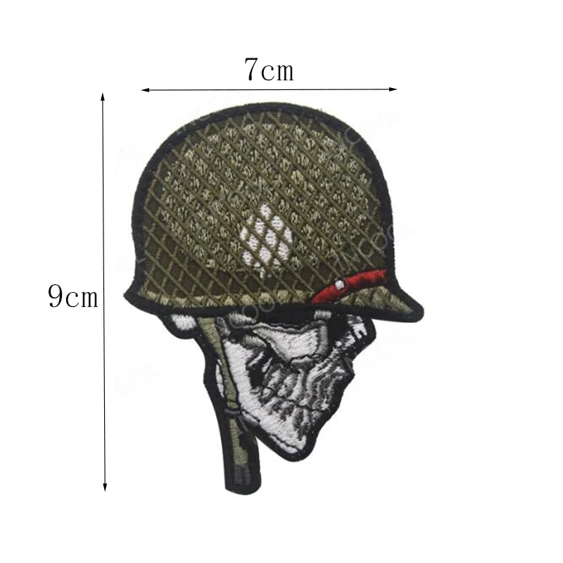 1 шт. вышивка Тактический шлем чехол для телефона на руку череп солдатская