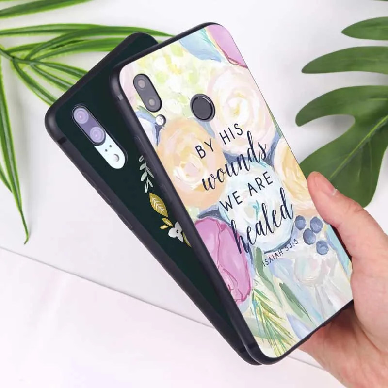 For xiaomi redmi note 7 k20 pro 5 6 4x 7a Clear Soft Silicone Phone Case Bible verse Philippians Jesus Christ Christian |
