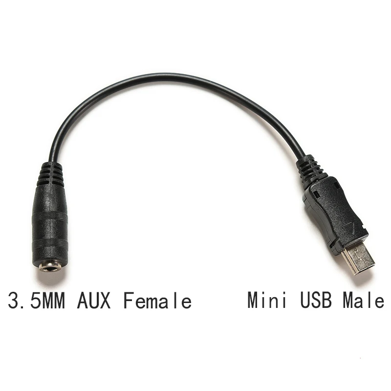 

Mini USB Male to Female 3.5mm Audio Jack Cable Cord Adapter Headphone Earphone Jack Plug for Motorola ZTE for GoPro Sport Camera