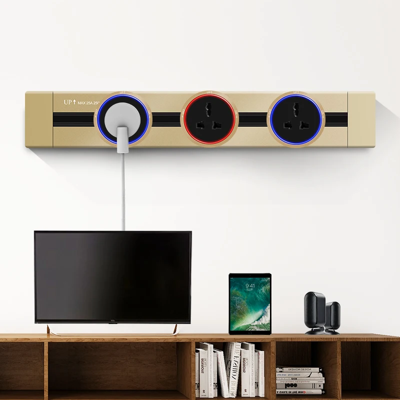 Электрическая настольная розетка KXN 40 см 60 80 100 из алюминиевого сплава |