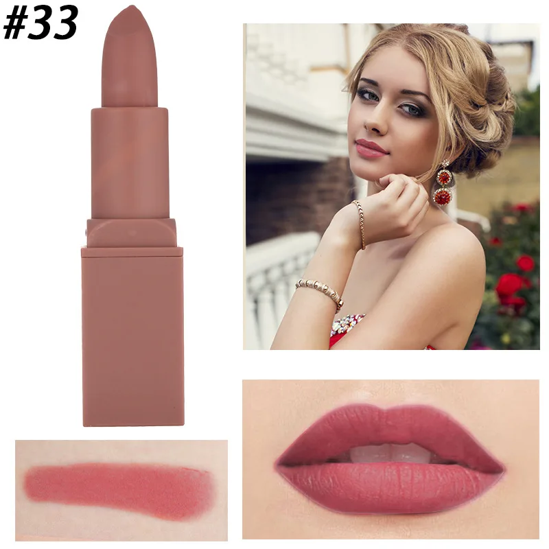 Профессиональный макияж помада Матовая жидкая водостойкая стойкий сексуальный