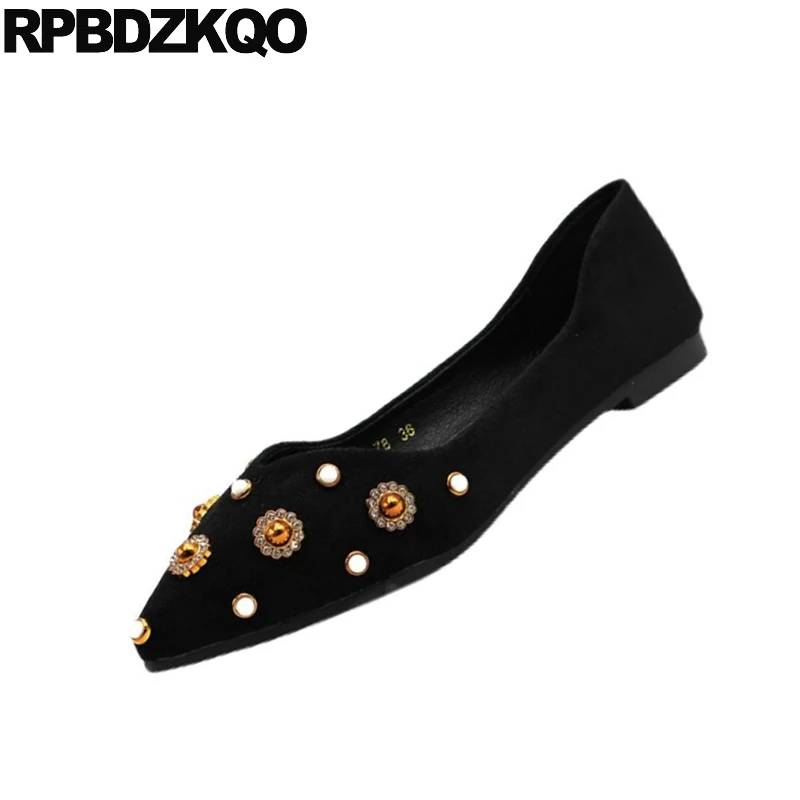 металл большой размер плоские Остроконечные шпилька жемчужный заклепка замша