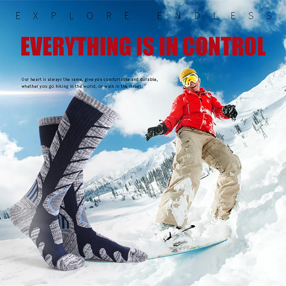 Thicker Soft Socks Warm Winter Men Women Thermal Stockings Outdoor Sports Snowboard Climbing Camping Hiking Snow Long Ski | Спорт и