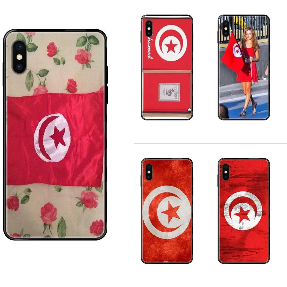 Мягкий силиконовый черный чехол из ТПУ с флагом Туниса для Xiaomi Mi Note A1 A2 A3 5 5s 6 8 9 10 SE