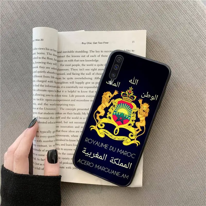 

Morocco Flag Coat Of Arms Symbol Phone Case For Samsung galaxy S 9 10 20 A 10 21 30 31 40 50 51 71 s note 20 j 4 2018 plus