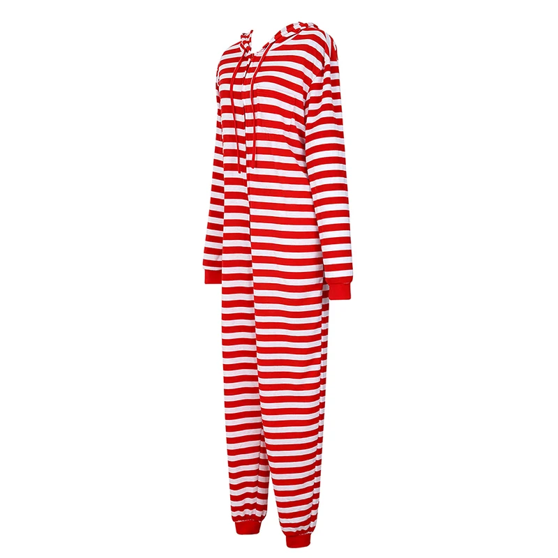 Pajamas Jumpsuit for Women Men Onesie Costume With Hoods Long Sleeves Pajamas Adults Whole-Piece Pajamas for Christmas Couples