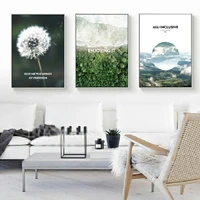 dandelion forest coastline canvas painting give me the wings of freedom posters living room home decoration wall art pictures