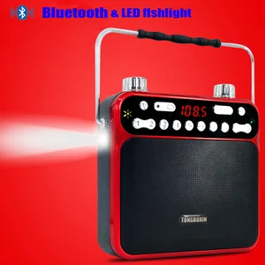 Мощный Bluetooth-динамик с мегафоном, светодиодный фонарик, FM-радио, USB, TF, AUX, 3,5 мм, микрофон, функция записи звука с 2 аккумуляторами 18650