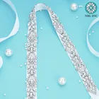 (1 шт.) Свадебный ремень Стразы со стразами аксессуары из искусственной кожи пояс для свадебного платья WDD1054