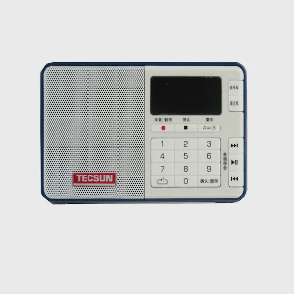 Blue TECSUN Q3 радио карманный размер мини рекордер с 16G TF карта MP3 плеер FM стерео FM 76-108 МГц - Цвет: Blue