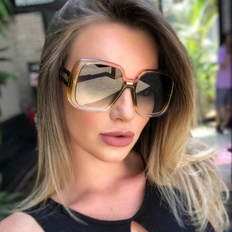Женские винтажные градиентные солнцезащитные очки AOZE коллекция 2020 года модные