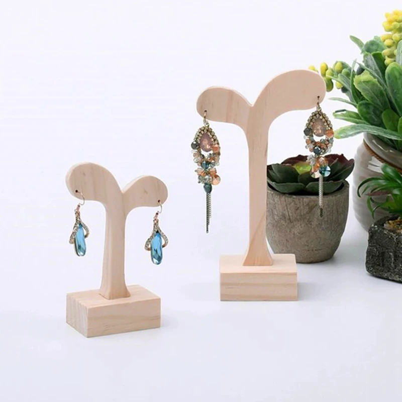 

Earrings Shelf Jewelry Display Rack T Shape Stand Show Universal Professional Showcase Earrings Display Stand