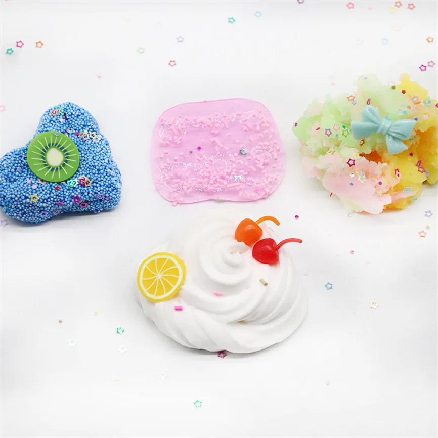Лизун набор для фруктов мягкий Нелипкая облако слюна Ароматизированная Игрушка