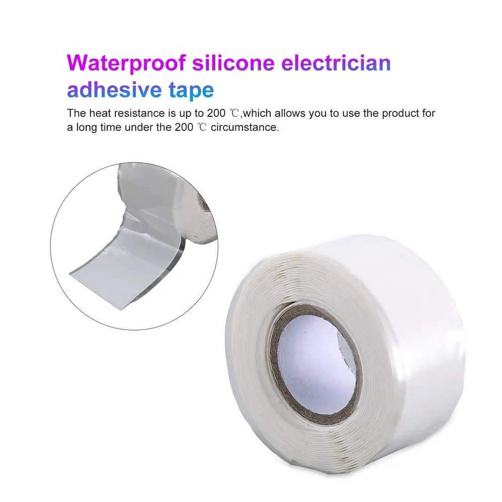 3 м Водонепроницаемая самоклеящаяся силиконовая ремонтная лента с высокой