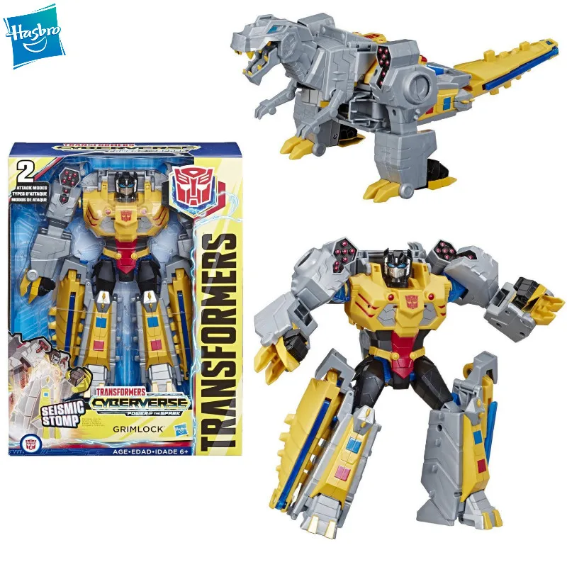 

NEW Hasbro Transformers Toys Cyberverse Action Attackers Ultimate Class Grimlock Repeatable Seismic Stomp 24.8cm PVC E4803
