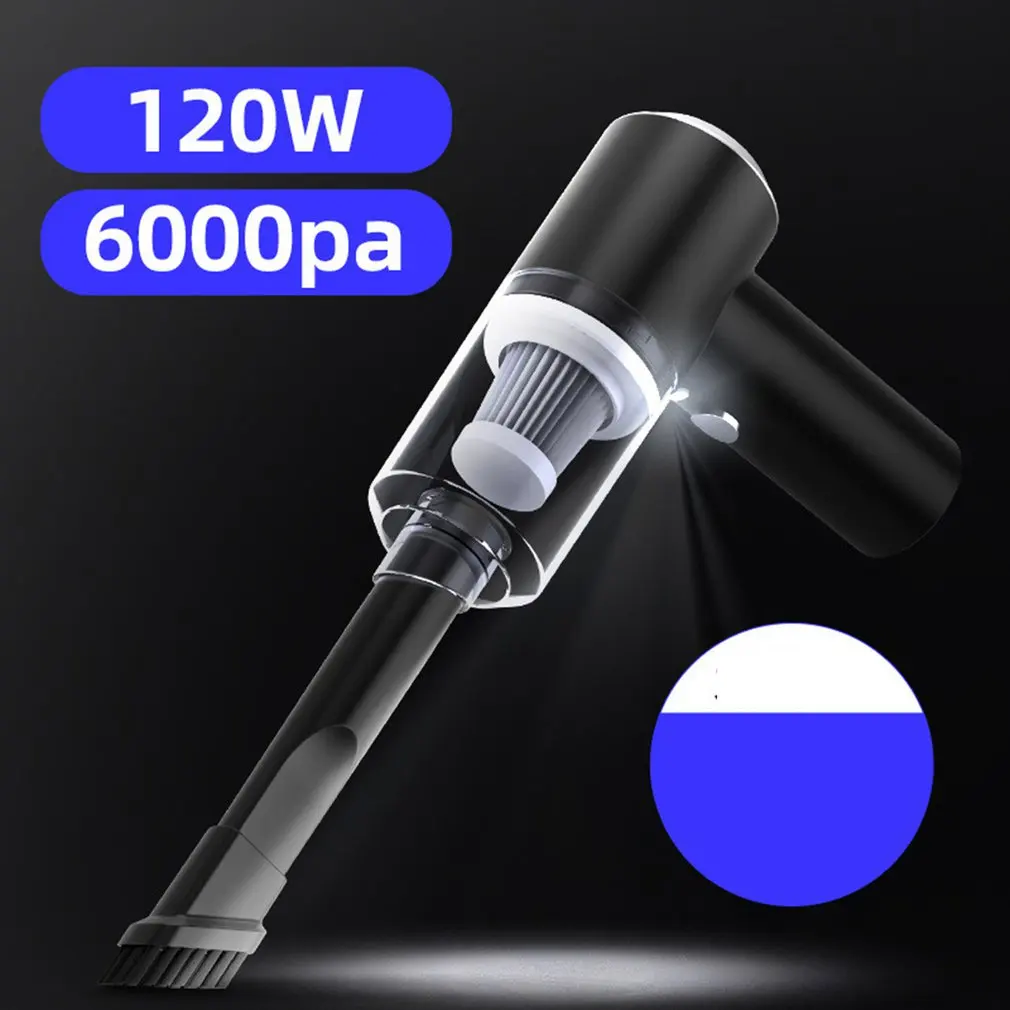

Пылесос аккумуляторный с зарядкой от USB, 6000 па, 120 Вт