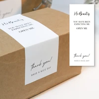 50pcs thank you for supporting my small business sticker gift box sealed label packaging korean stickers craft supplies