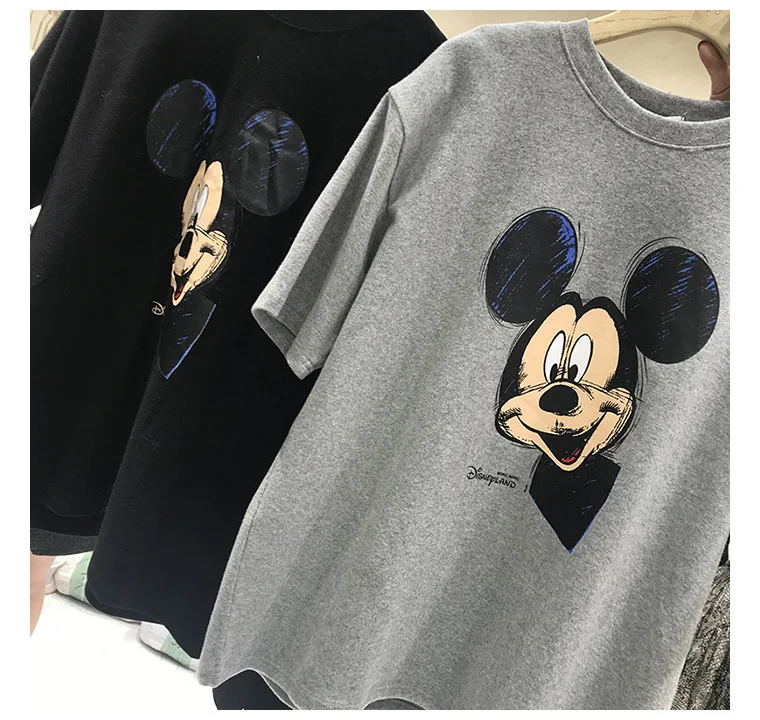 Летние топы 2020 с принтом мыши женские футболки Tumblr уличная мода футболка Kawaii Harajuku