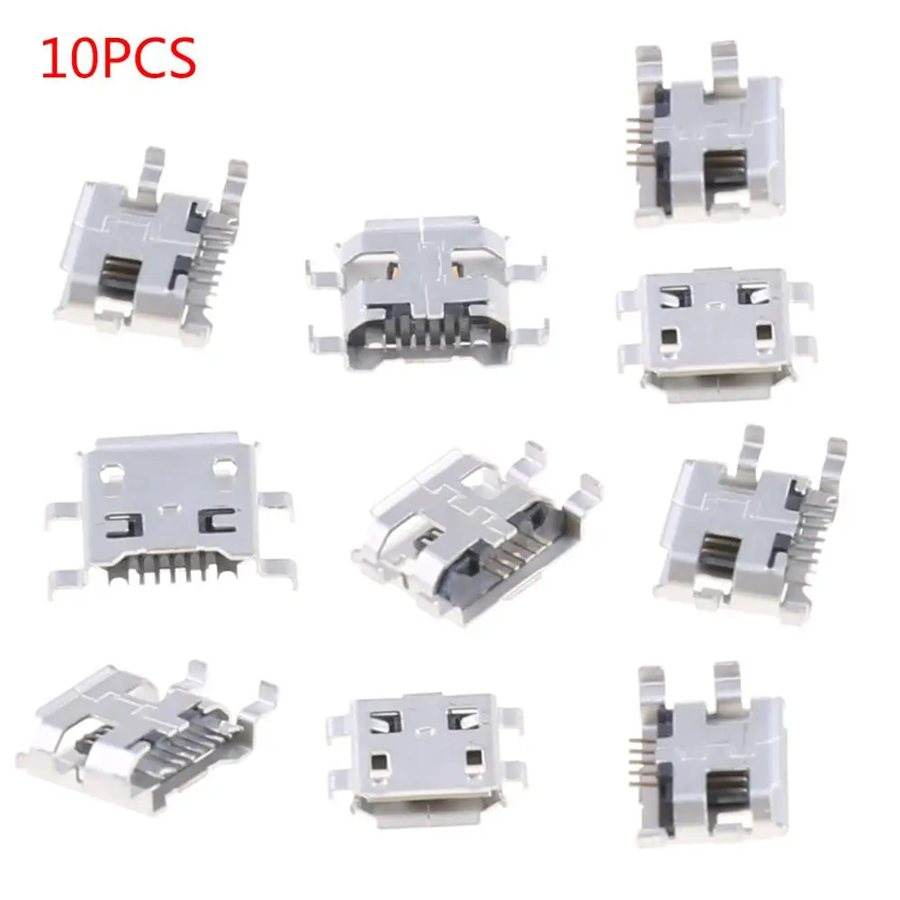 10 шт. гнездовой разъем Micro USB Type B 5Pin 0 72 мм для зарядки телефонов и