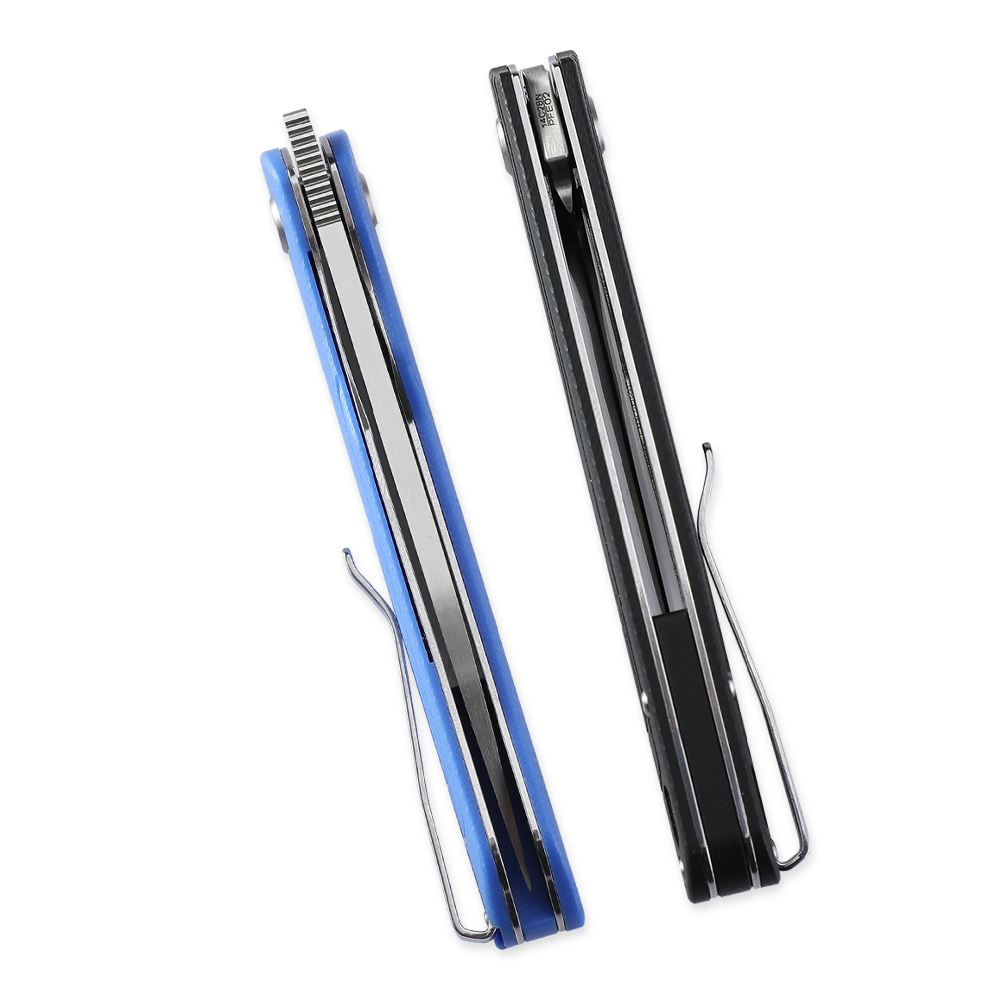 Складной нож 14C28N со стальным лезвием и рукояткой из G10 |