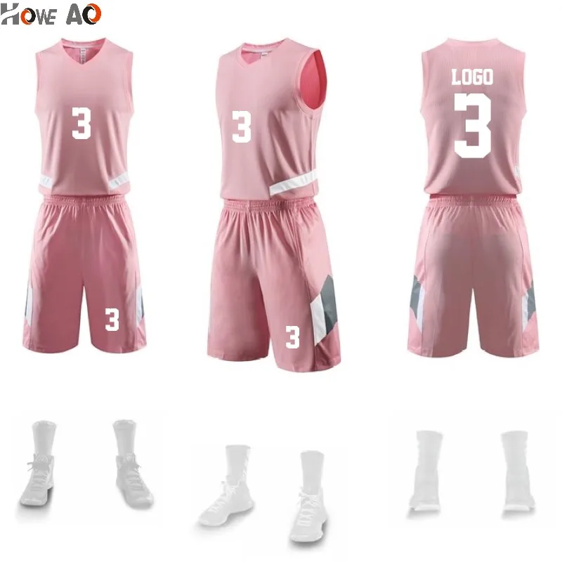 

HOWE AO Men Women Basketball Jerseys Sets Uniforms Sports Kit Jersey Shirts Shorts Suits Breathable Quick Dry Team Customized