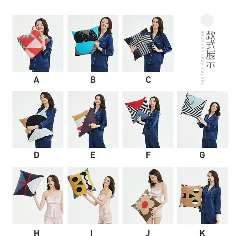 

New comfortable home pillows, cotton knitted pillows, sofa pillows, car pillows, travel suitable for family simple and stylish