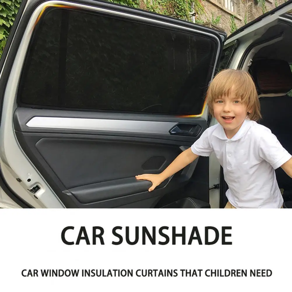 4Pcs Auto Sun Visors UV Protection Magnetic Anti-sun Mesh Side Window Curtain Film Visor for Jeep Grand Cherokee