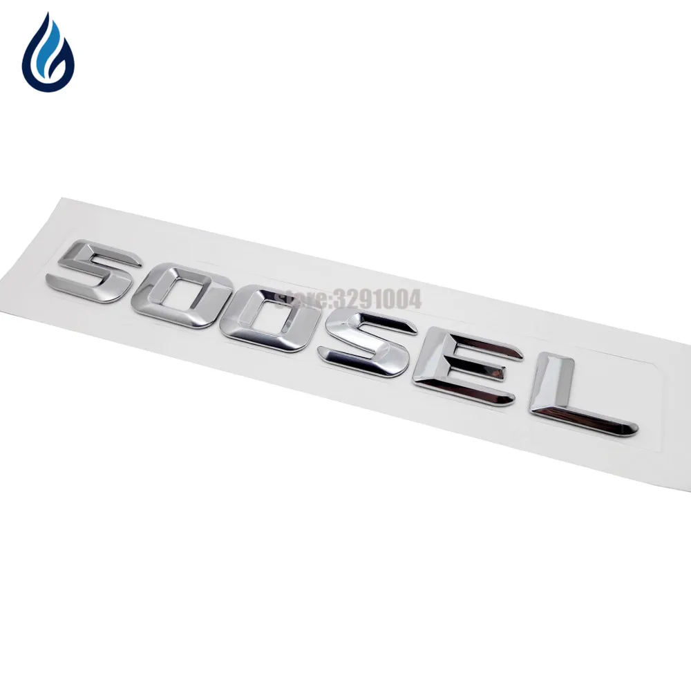

Car Trunk Rear Emblems Badge Letters Alphabet Sticker 500SEL For Mercedes Benz W126 W204 W203 W211 W210 W212 W205 W124 W163