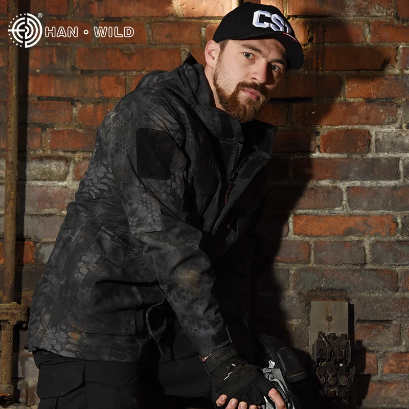 Мужская тактическая куртка M65 водонепроницаемая ветровка с капюшоном в стиле