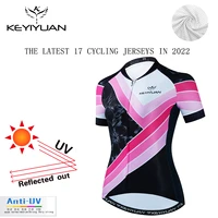 keyiyuan new summer women bike cycling jersey top outdoor short sleeve mtb clothing bicycle shirt mountainbike kleding dames