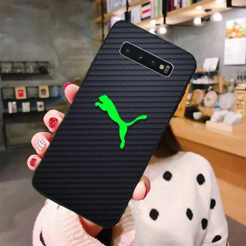 

Luxury Sport puma panther Custom Phone Case For Samsung galaxy S 7 8 9 10 20 edge A 6 10 20 30 50 51 70 note 10 plus