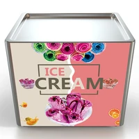 commercial fried ice machine mini small smoothie machine fried yogurt ice cream and fruit frying machine home use