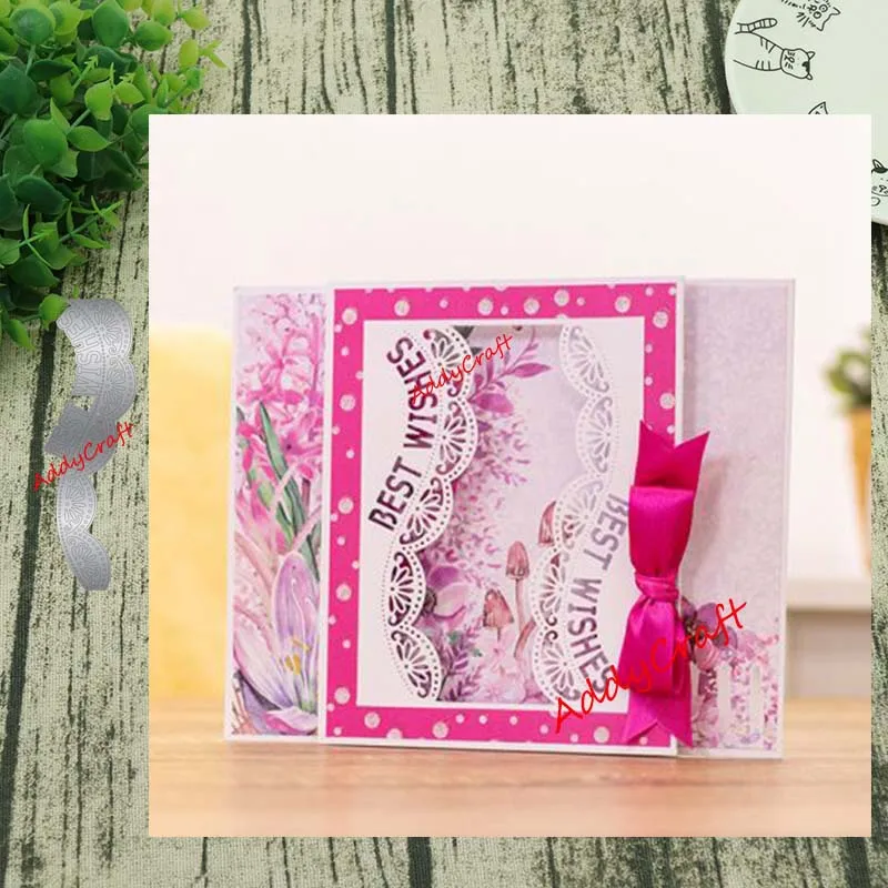 Металлические Вырубные штампы с наилучшими пожеланиями кружевная форма для