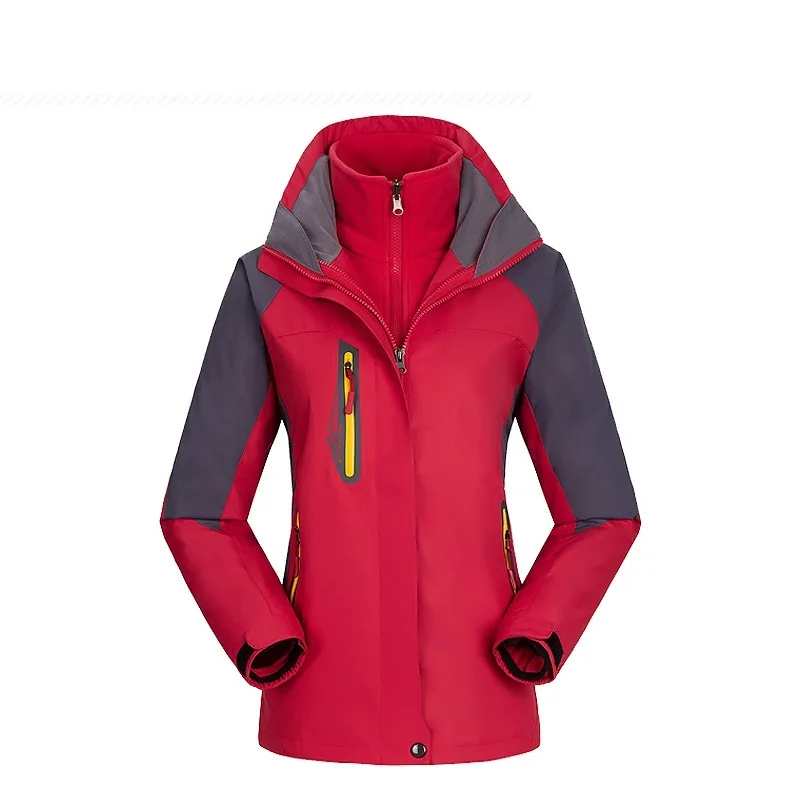Зимняя флисовая водонепроницаемая куртка Женская ветровка дождевая уличная