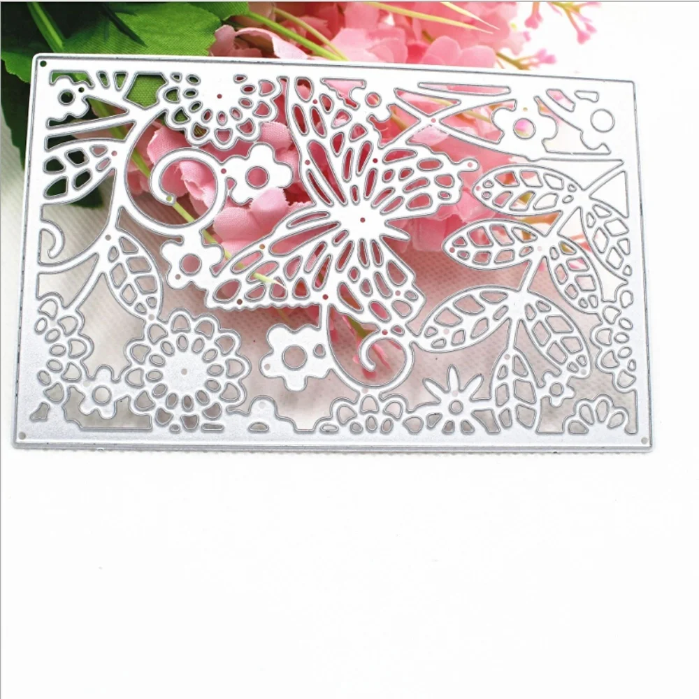 Тиснение карты трафарет рождественские украшения шаблон бабочка из