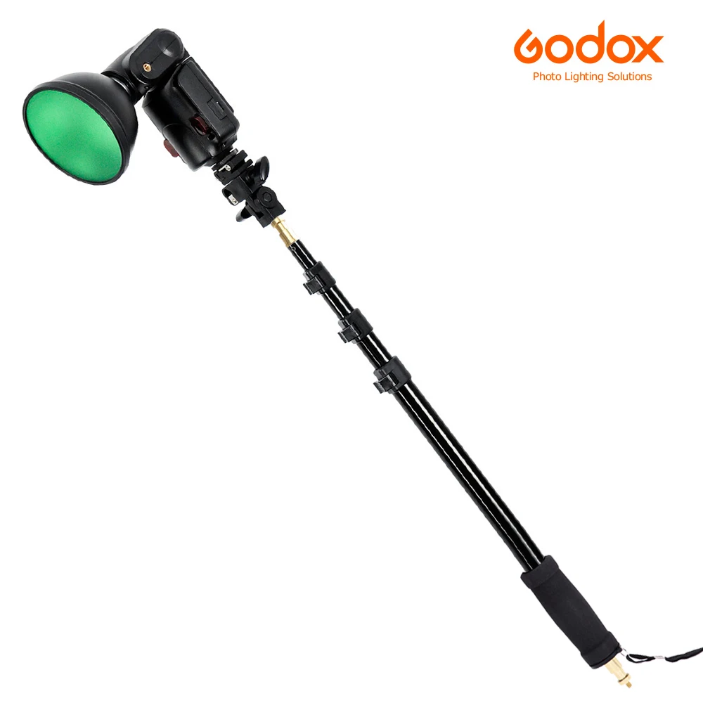 

Godox AD-S13 21-63"/55-160cm Portable Light Boom Pole Stick Four section with 1/4" Male Thread for WITSTRO Flash AD180 AD360