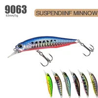 multicolor useful winter fishing crankbaits long casting lure fish hooks floating minnow baits minnow lures