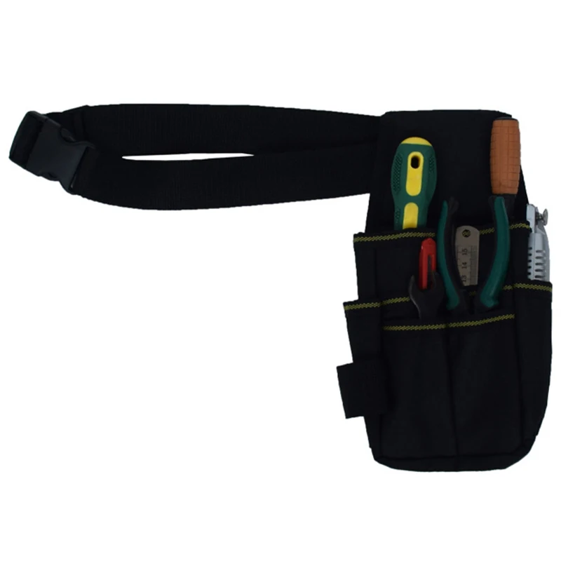 

Electrician Tool Bag Belt Oxford Cloth Waterproof Tool Belt Holder Kit Pockets Convenient Tool Bag with Waist Belt