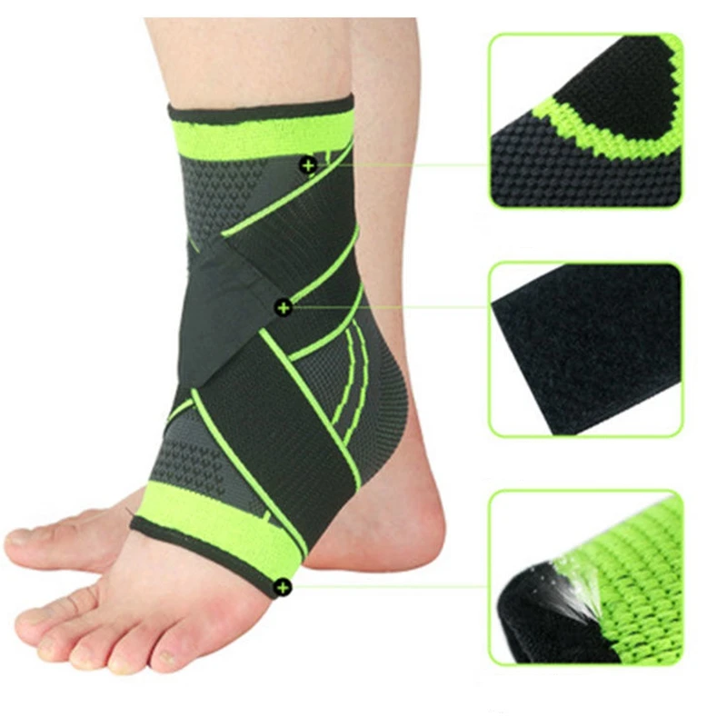 

1 PC Protective Football Ankle Support Stripe Basketball Ankle Brace Compression Nylon Strap Belt Ankle Protector